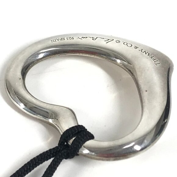 TIFFANY&Co. Open Heart Elsa Peretti Accessories Choker Necklace SV925 Silver - Picture 14 of 15